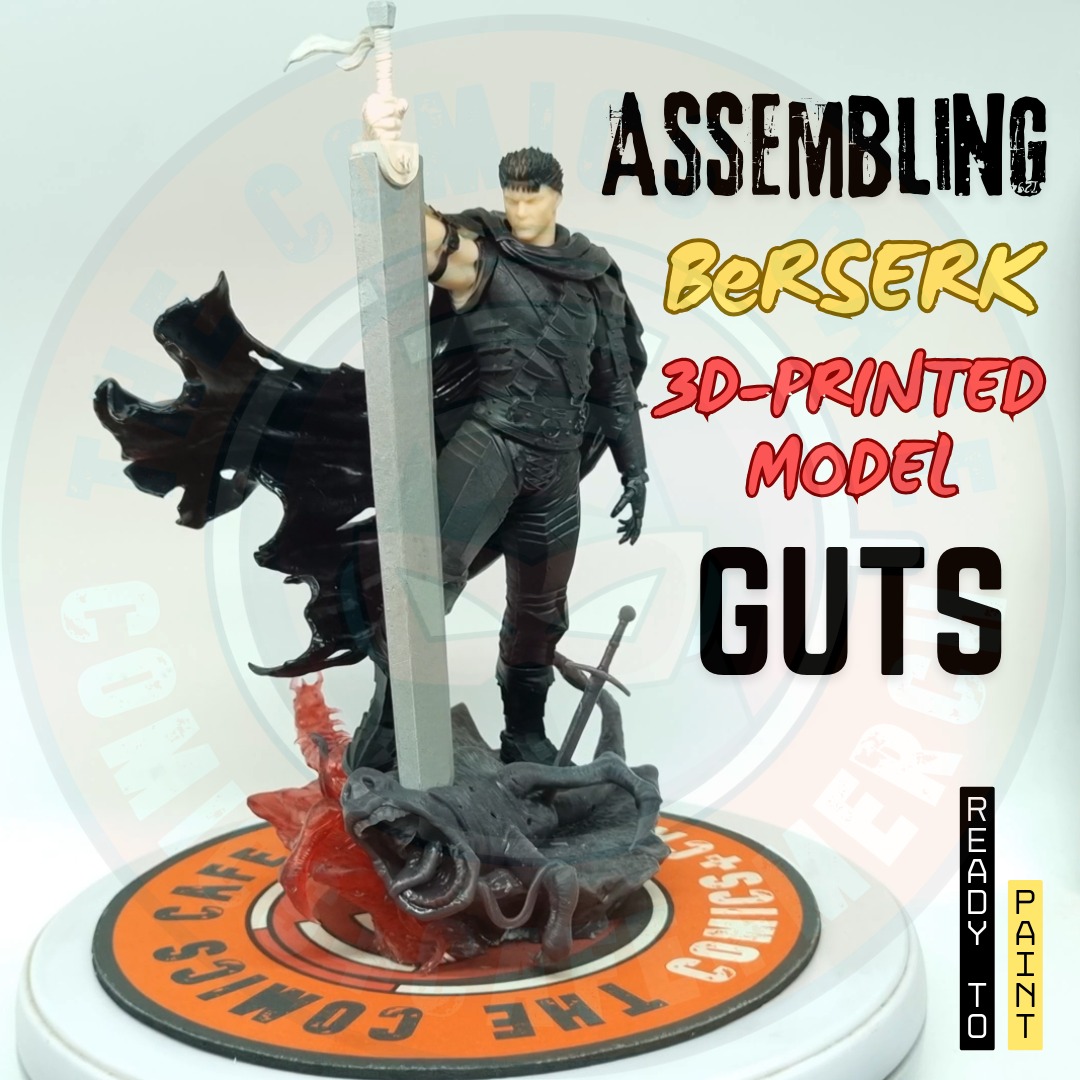Berserk Guts 3D Printed Miniature Model.