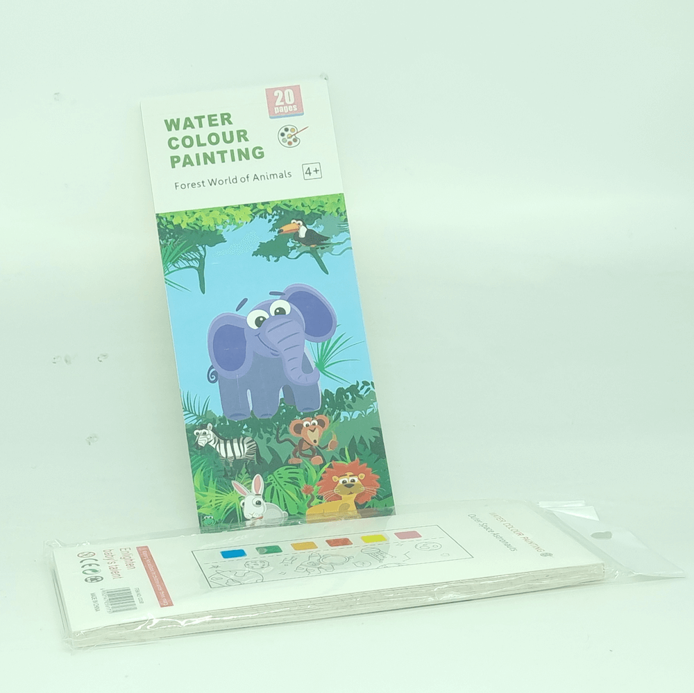 Water Color Booklet with Color | Animals Theme