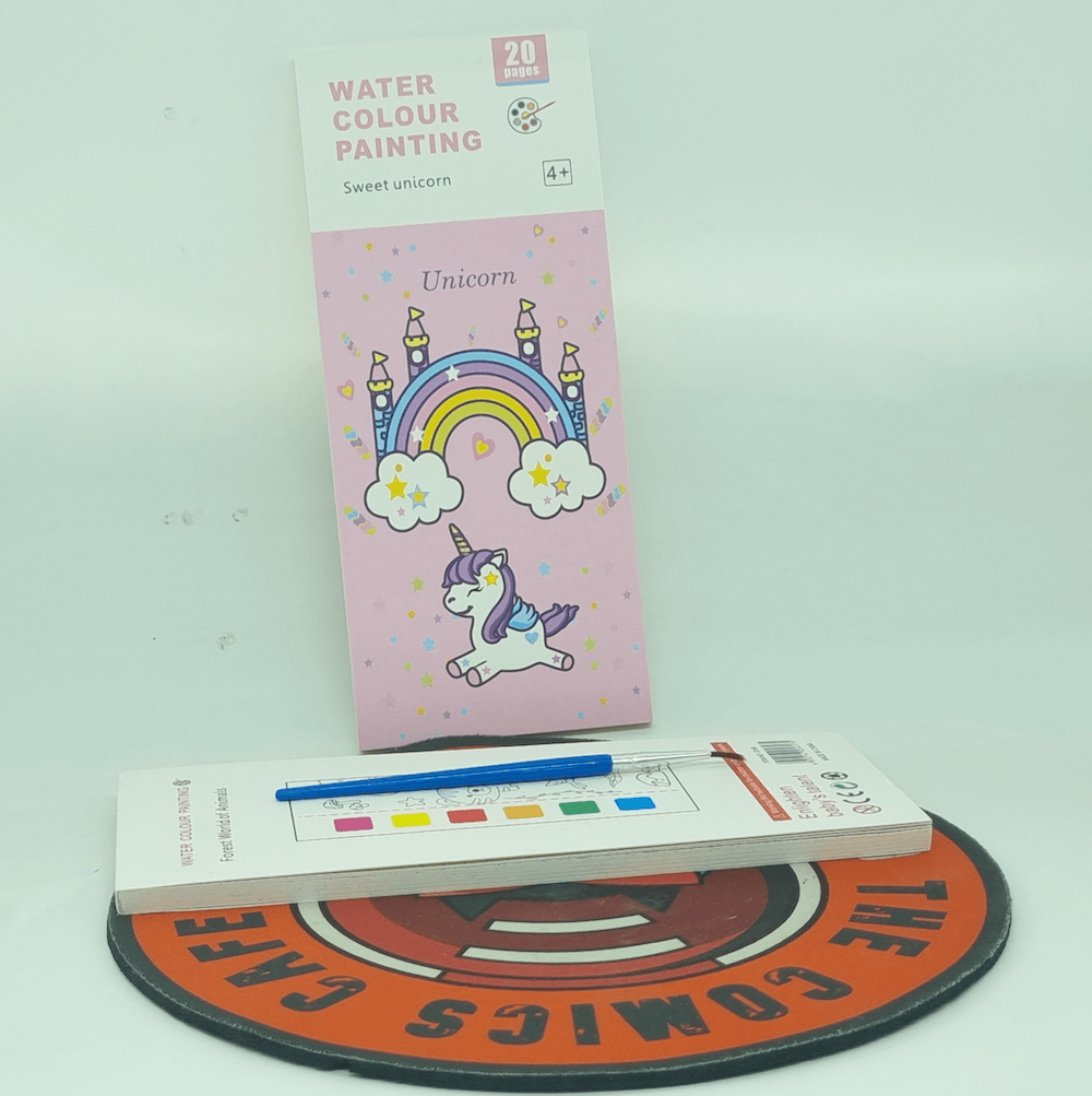 Water Color Booklet with Color | Unicorn Theme
