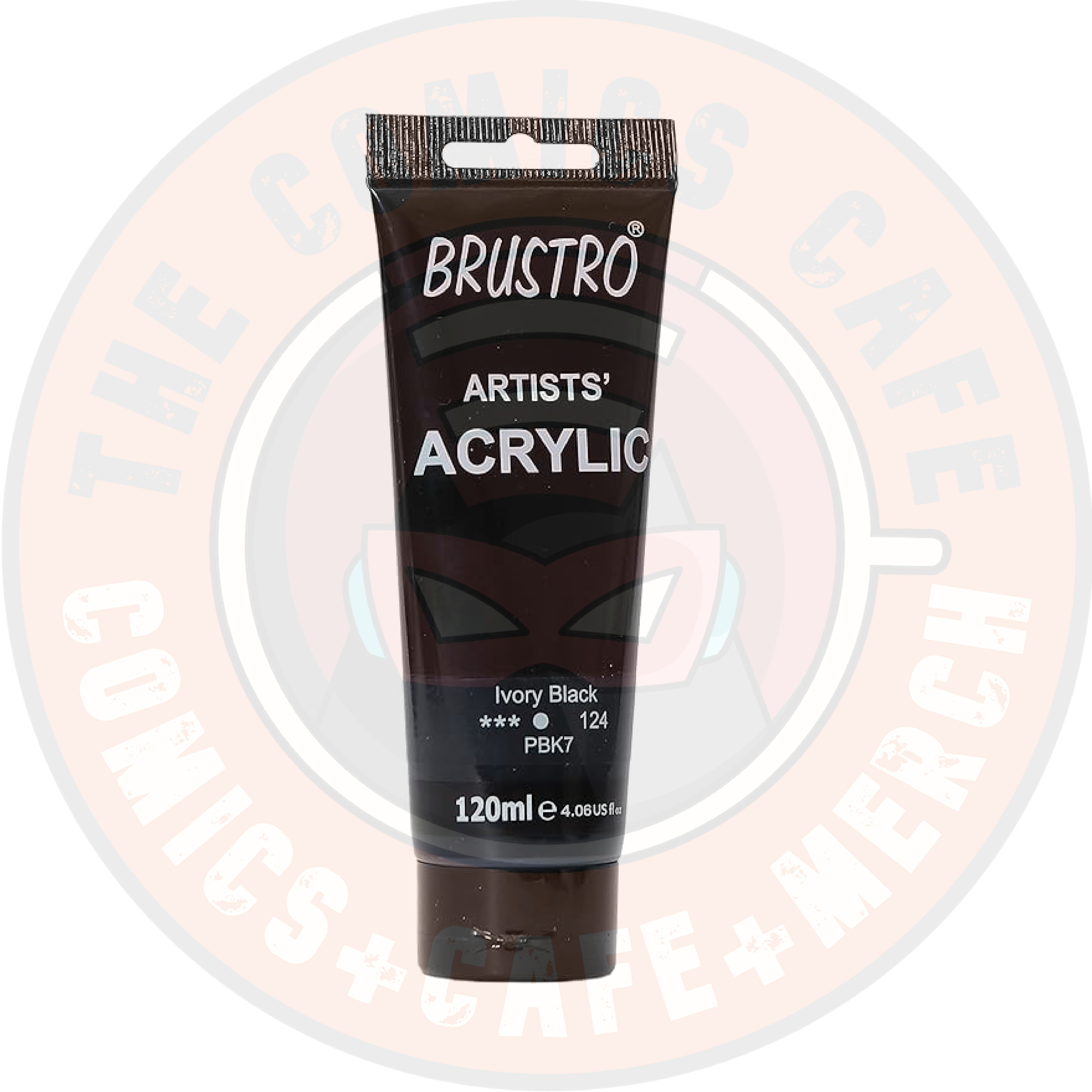 Artists Acrylic Paint 120 ml Ivory Black (124)
