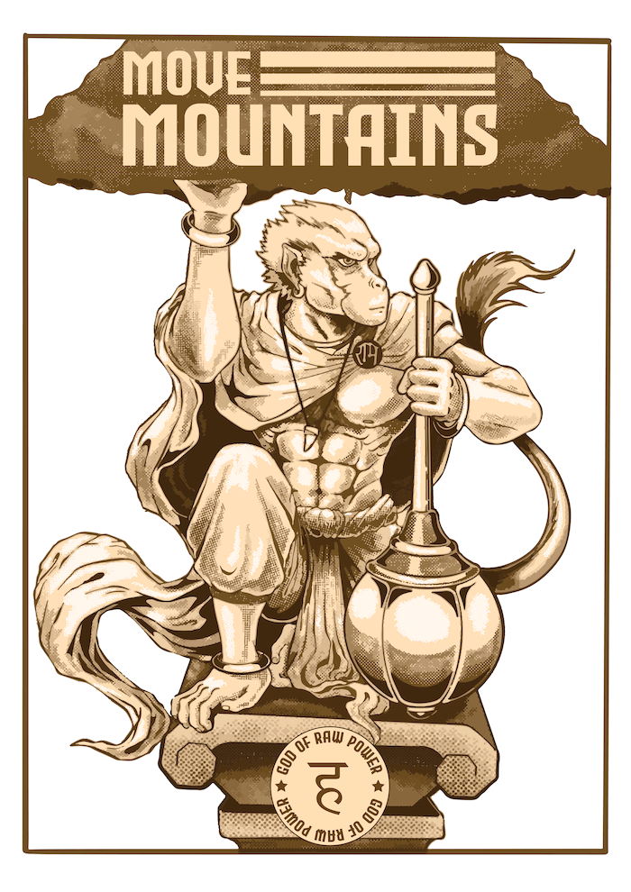 Lord Hanuman Move Mountains Poster