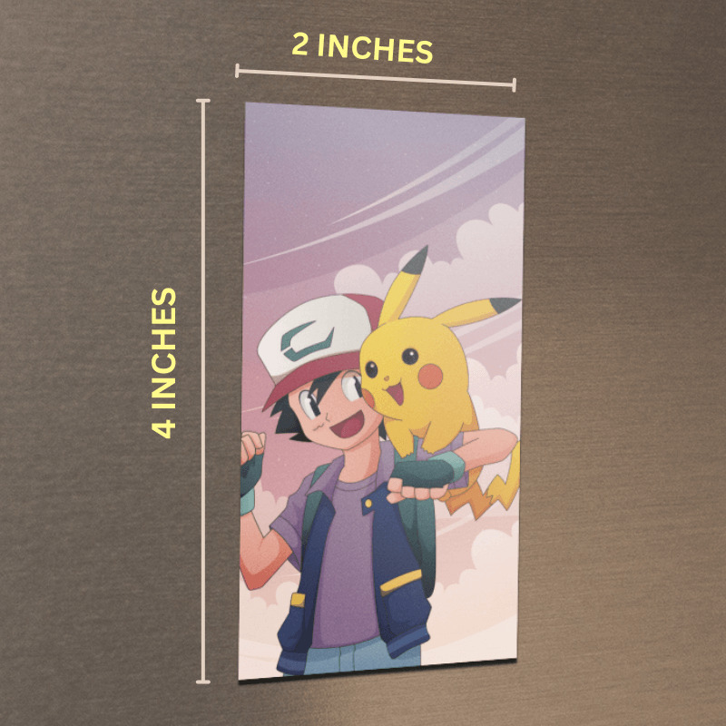 Ash & Pikachu Pokemon Fridge Magnet Image