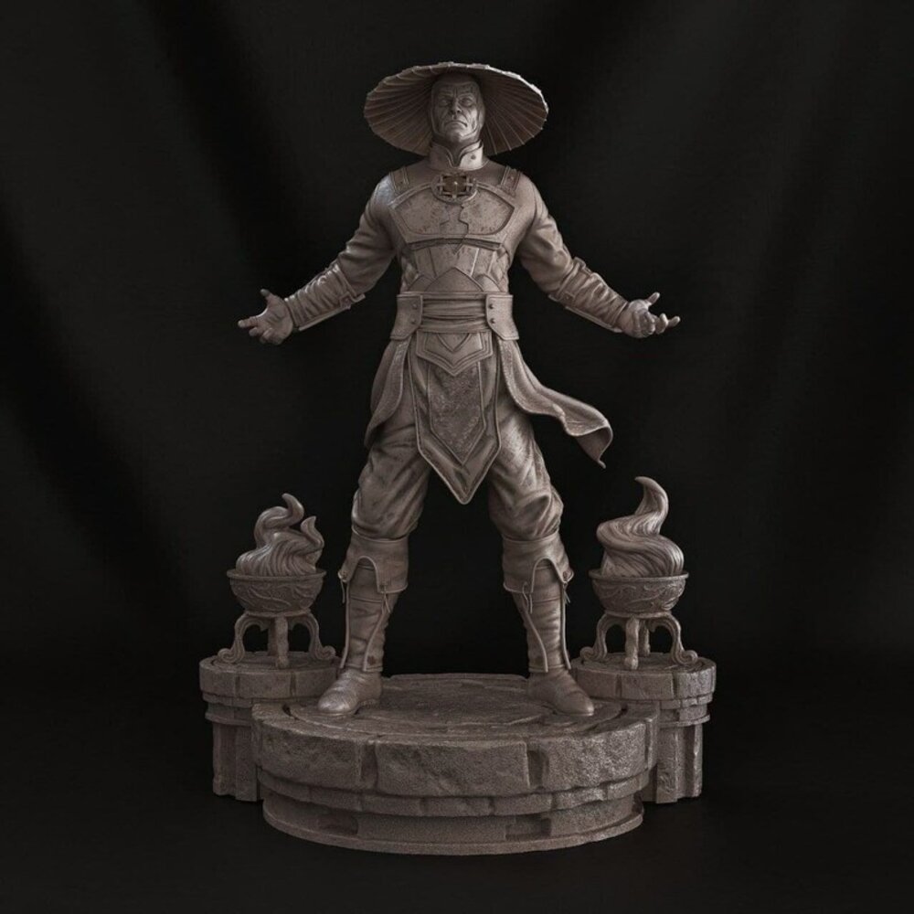 Mortal Kombat Dark Raiden 3D Printed Model