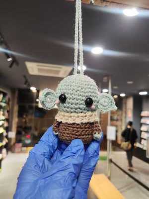 Master Yoda Car Hanging Crochet